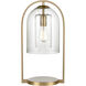 Bell Jar 20 inch 60.00 watt Aged Brass Desk Lamp Portable Light