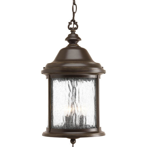 Ashmore 3 Light 10 inch Antique Bronze Outdoor Hanging Lantern