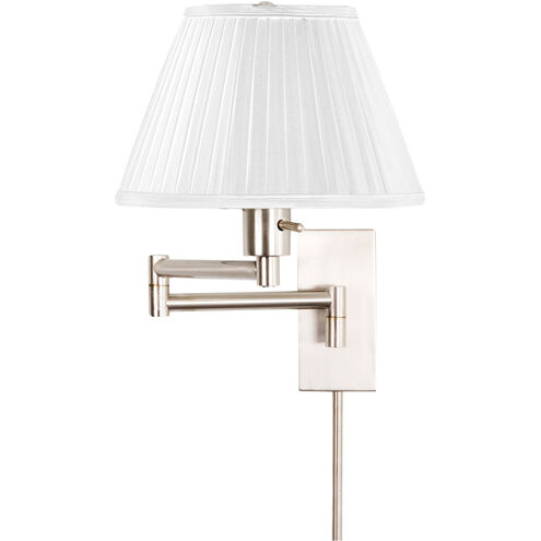 Monroe 0 watt Satin Nickel Swing Arm Sconce Wall Light