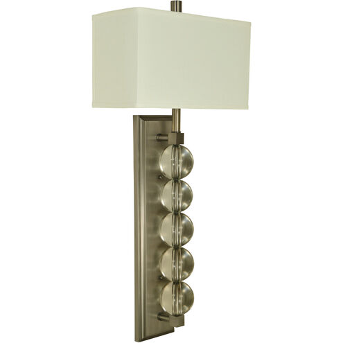 Sconces 2 Light 13 inch Brushed Nickel Sconce Wall Light