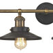English Pub 4 Light 38 inch Antique Brass Vanity Light Wall Light