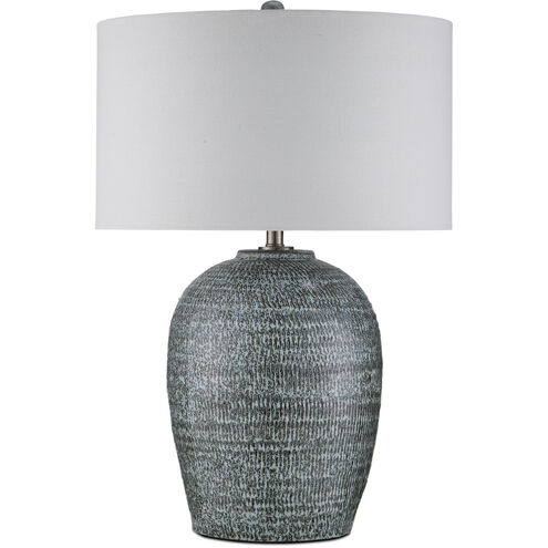 Agatha 29.5 inch 150 watt Reactive Black & White Table Lamp Portable Light