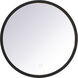 Pier 18 X 18 inch Black LED Mirror