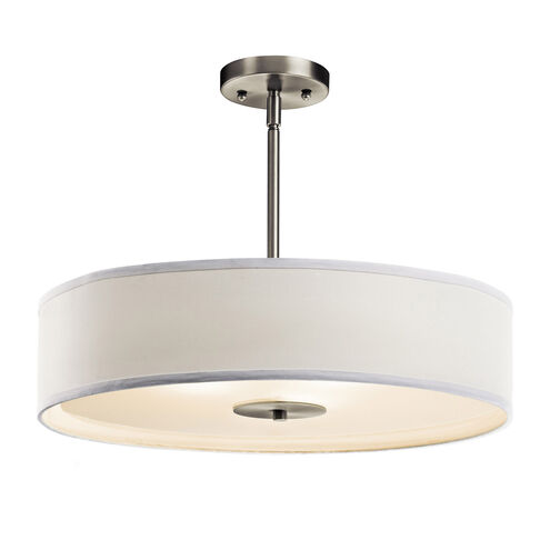 Independence 3 Light 20 inch Brushed Nickel Pendant/Semi Flush Ceiling Light