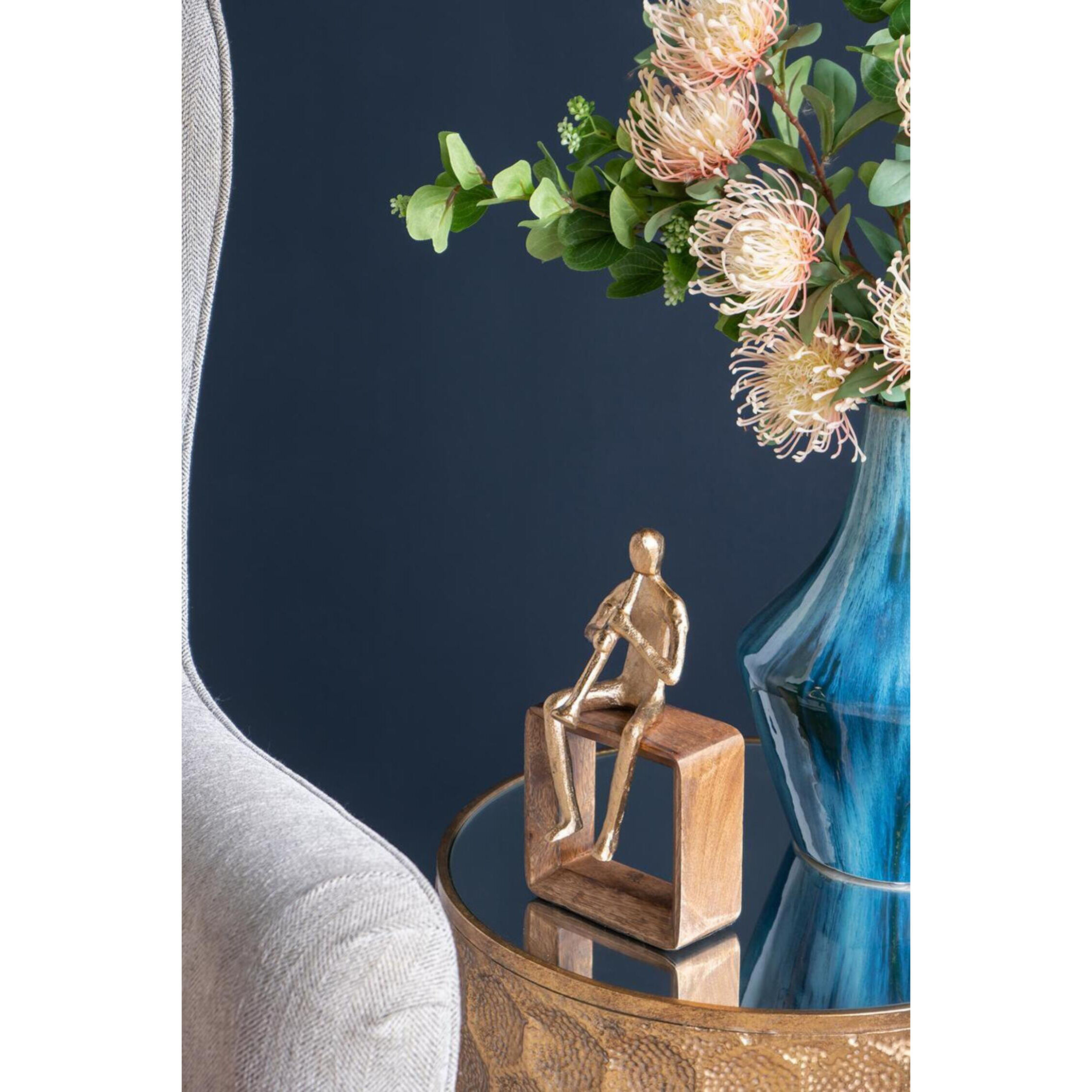 Musician Gold and Natural Figurine