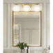 Colette Vanity Wall Light in Modern Gold