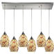 Avalon 6 Light 30 inch Satin Nickel Multi Pendant Ceiling Light, Configurable