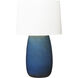 Barbara Barry Roma 30 inch 9.00 watt Deep Ocean Crackle Table Lamp Portable Light