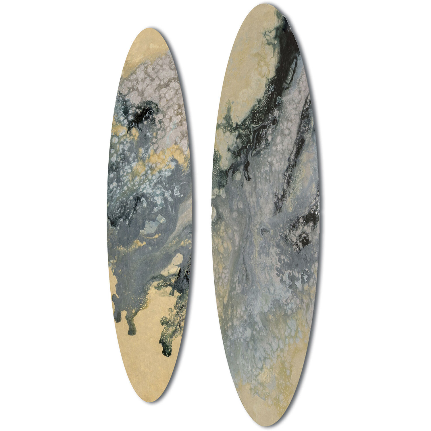 Tidal Blue and Beige Wall Sculpture, The Studio