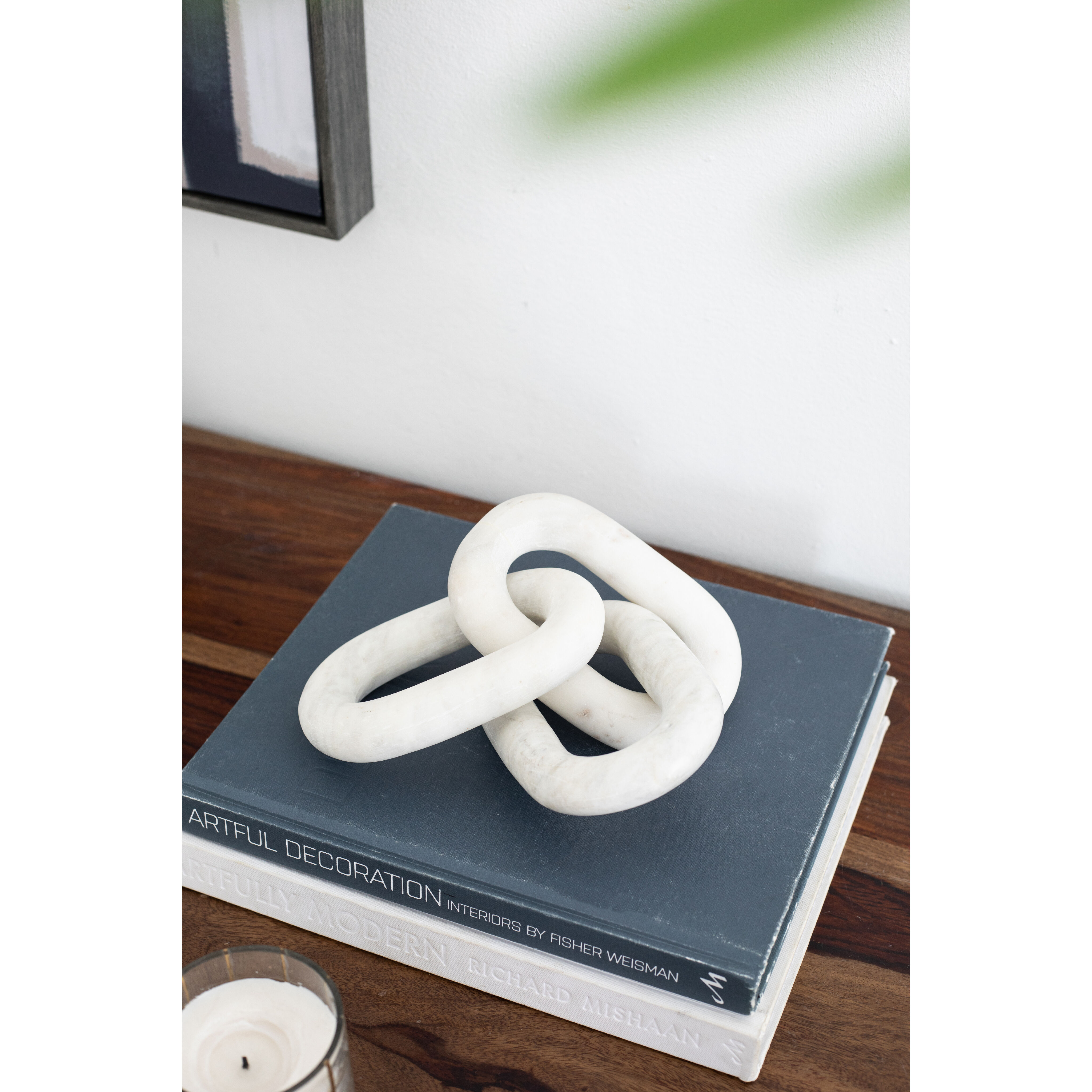 Anita White Marble Chain