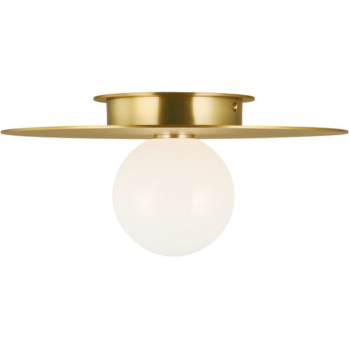 Kelly by Kelly Wearstler Nodes 1 Light 14 inch Burnished Brass Flush Mount Ceiling Light