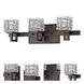 Coralie 3 Light 18 inch Oil Rubbed Bronze Vanity Light Wall Light