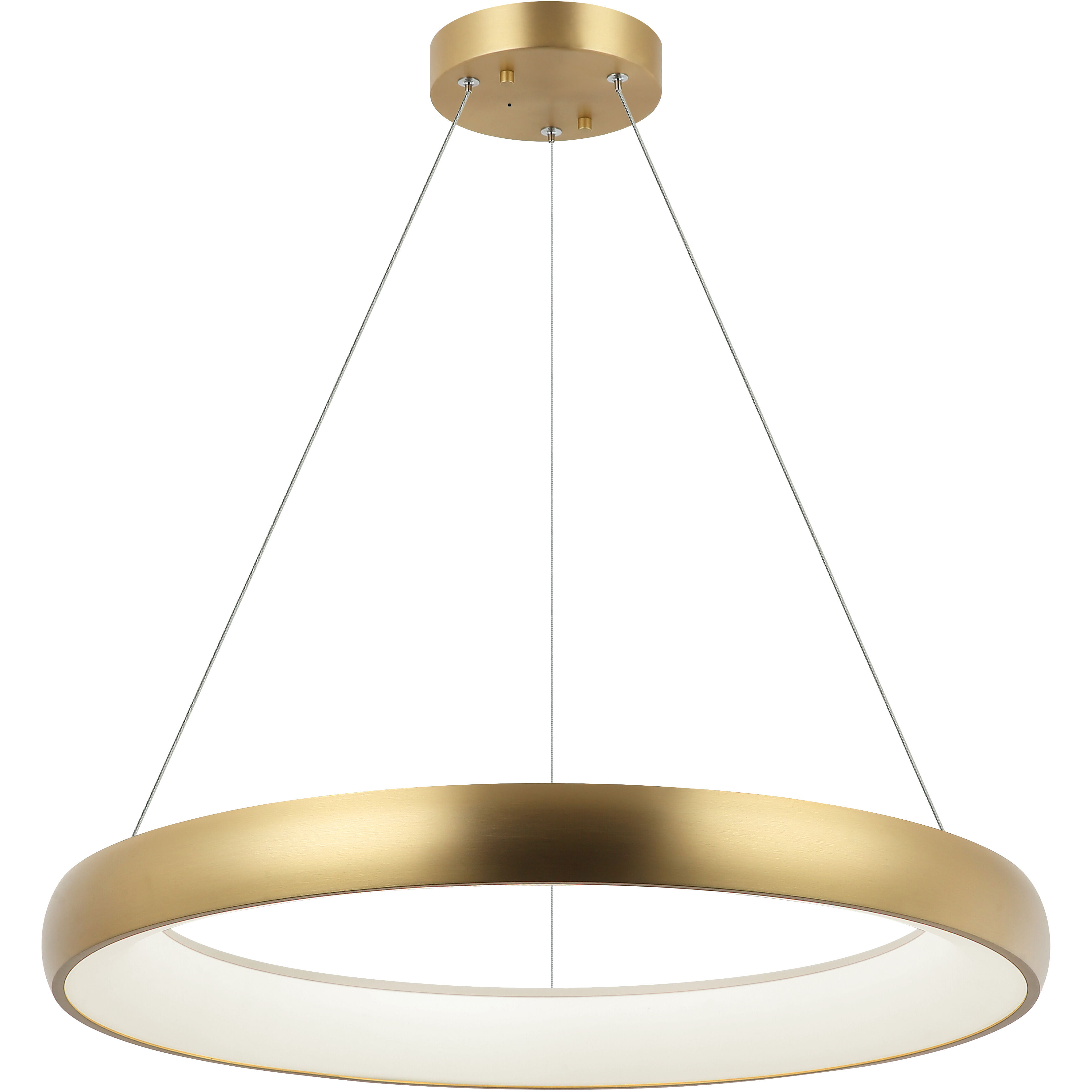 Maverick LED 24 inch Brushed Gold Pendant Ceiling Light