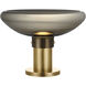 Avroko Morgan 11.8 inch 14.00 watt Hand-Rubbed Antique Brass with Smoke Glass Table Lamp Portable Light