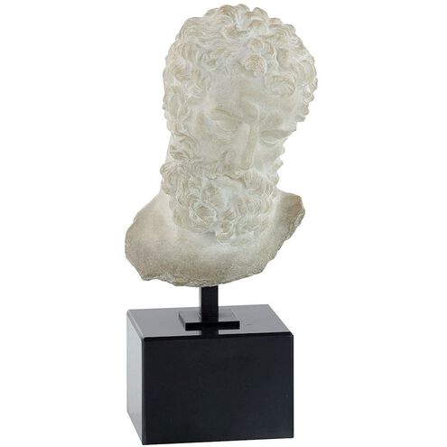 Greek Bust 15.25 X 6.75 inch Sculpture, on Marble Base