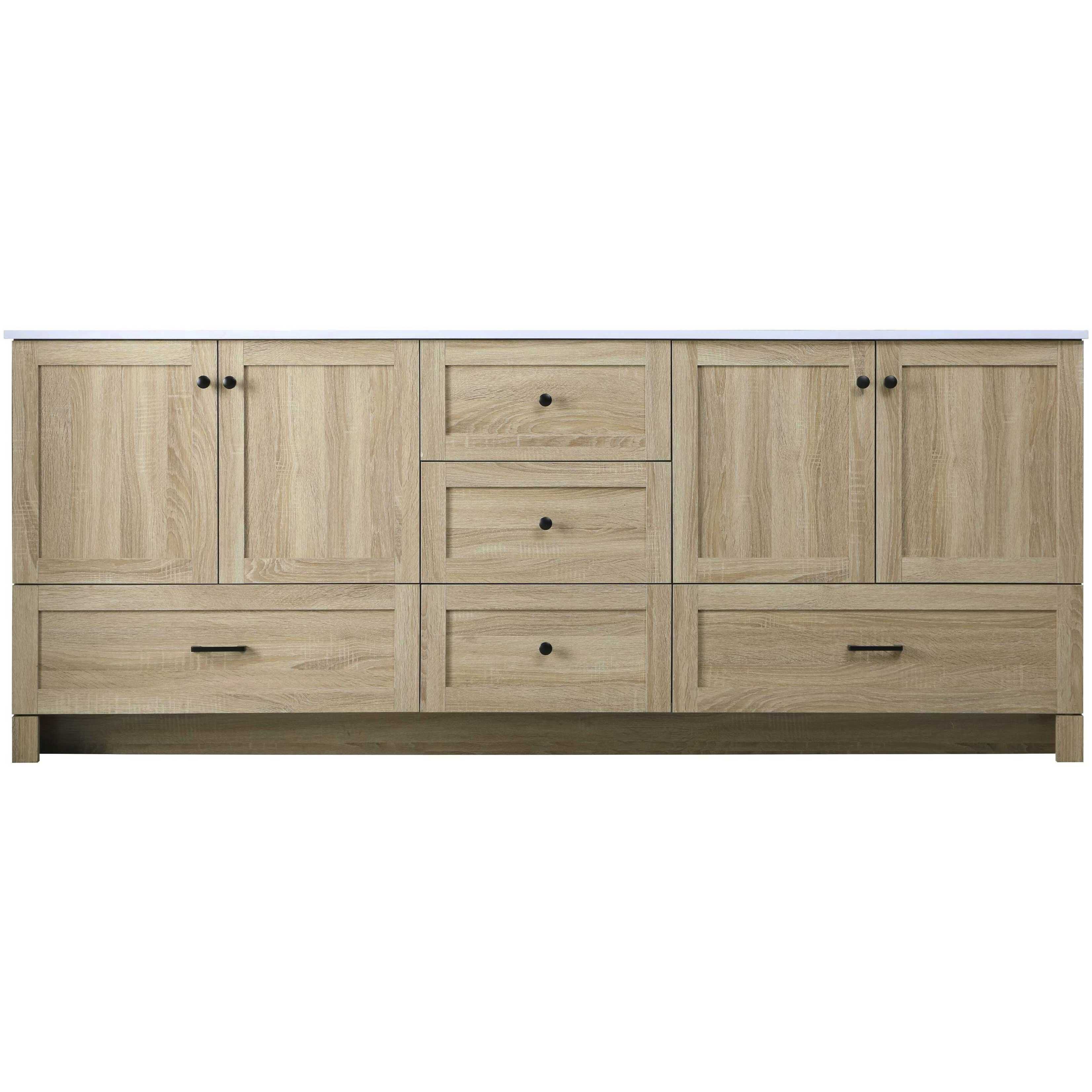 Soma 84 X 34 inch Mango Wood Bathroom Vanity Cabinet
