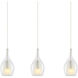 Jericho 3 Light 5.88 inch Chrome Pendant Ceiling Light