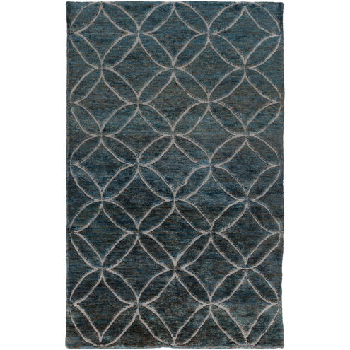 Papyrus 96 X 60 inch Sage, Pale Blue, Ink Rug