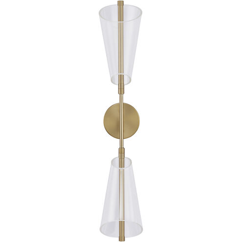 Mulberry 5.38 inch Brushed Gold Wall Sconce Wall Light