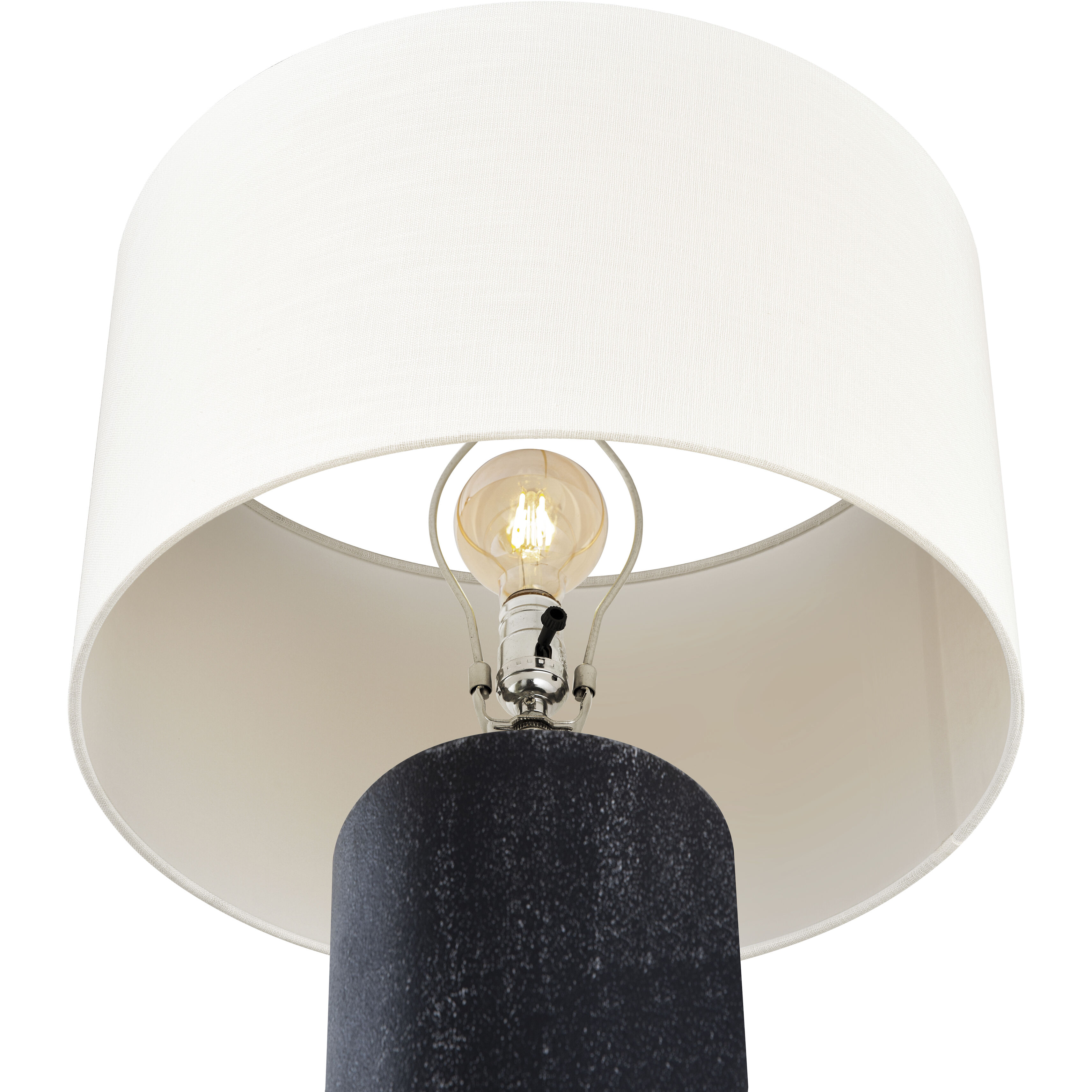 Daher 26 inch 150 watt Black Table Lamp Portable Light