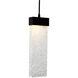 Parallel Pendant Ceiling Light in 3000K LED, Classic Silver, Clear Granite