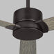 Rozzen 44 inch Aged Pewter with Light Grey Weathered Oak Blades Indoor/Outdoor Ceiling Fan