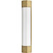 Facet LED 4.5 inch Heritage Brass Bath Light Wall Light