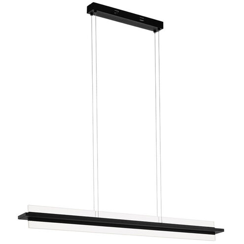 Spadafora LED 46 inch Black Linear Pendant Ceiling Light