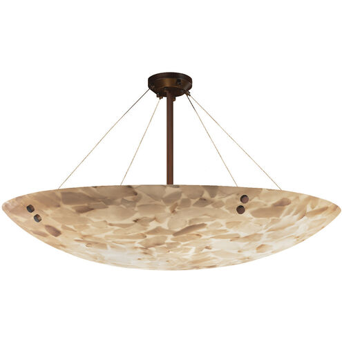 Alabaster Rocks 12 Light 63 inch Dark Bronze Semi Flush Ceiling Light, Finials Family, Choices