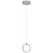 Hermosa 1 Light 6.75 inch Brushed Nickel Pendant Ceiling Light