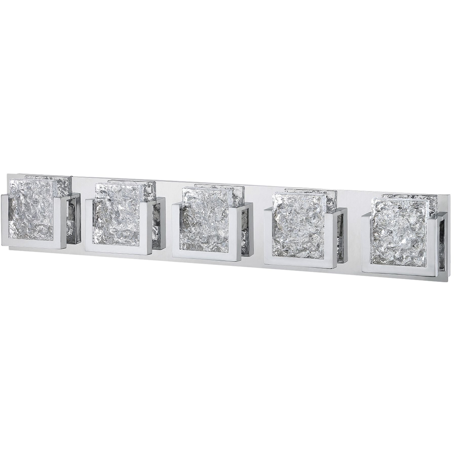 Ice-Lava 10 Light 39 inch Chrome Vanity Light Wall Light in 5
