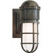 Chapman & Myers Marine2 1 Light 4.5 inch Bronze Bath Wall Light