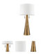 Muse 34 inch 100.00 watt Hand Painted Antique Gold Table Lamp Portable Light