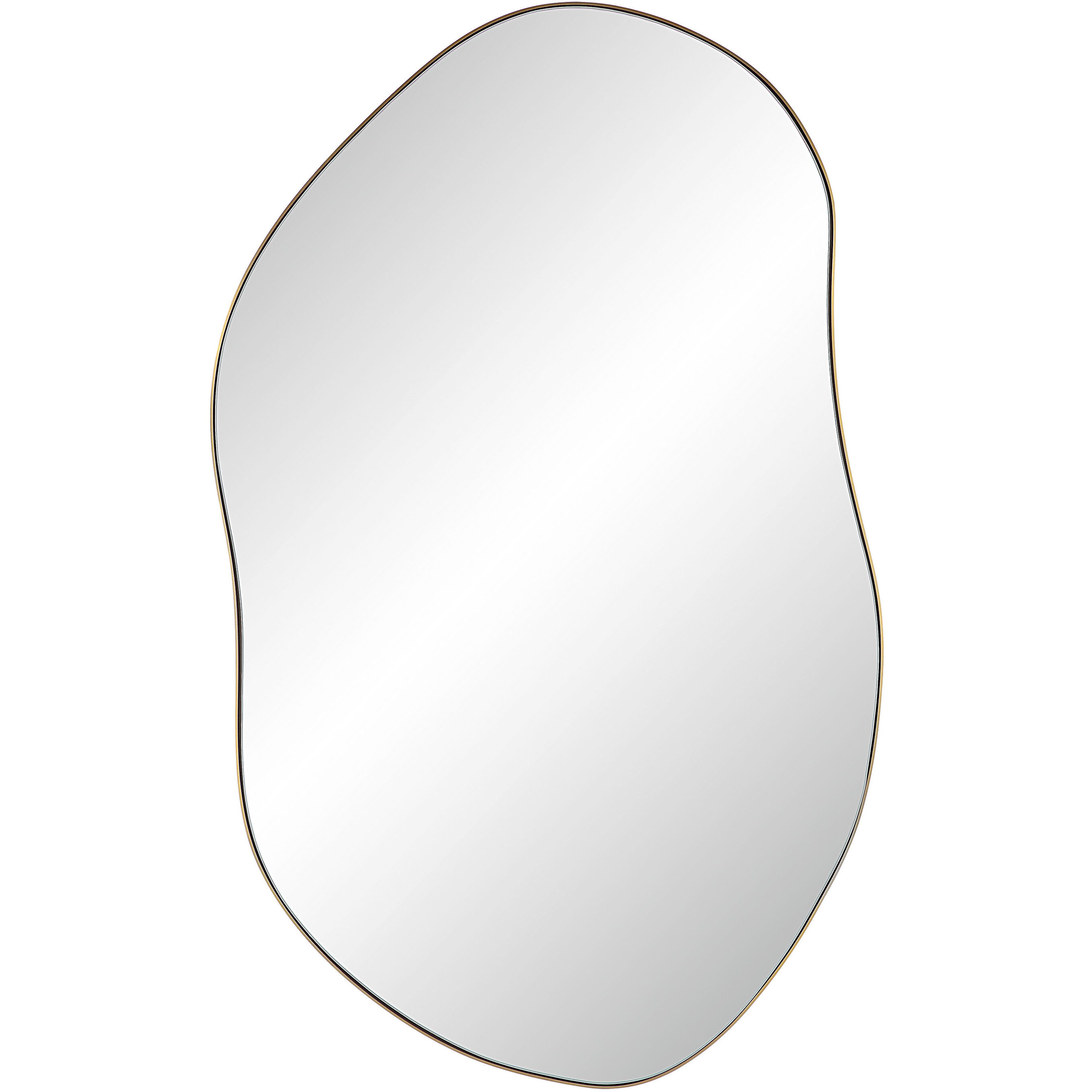 Noria 45.25 X 30 inch Burnished Brass Wall Mirror