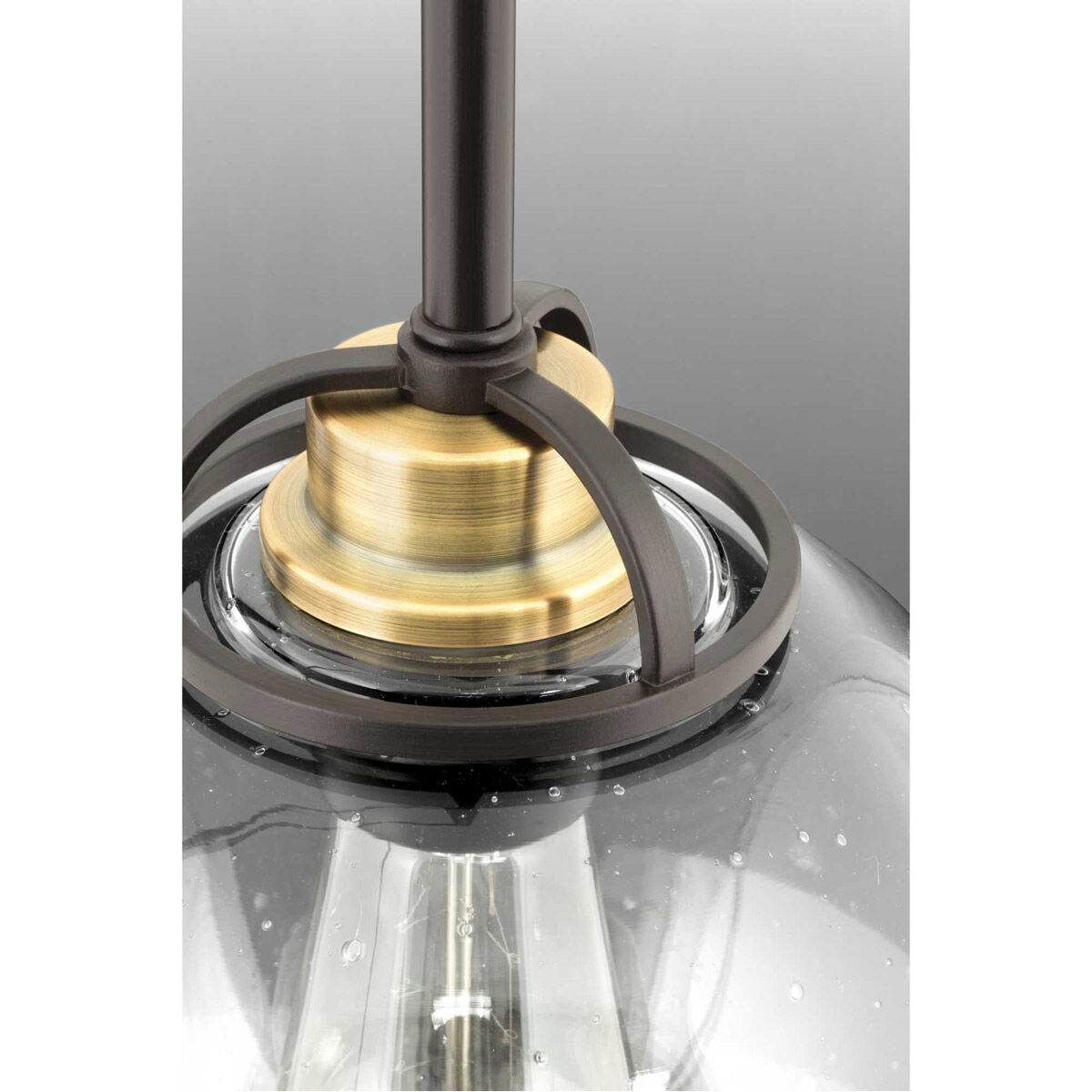 Chronicle 1 Light 8 inch Antique Bronze Mini-Pendant Ceiling Light, Design Series