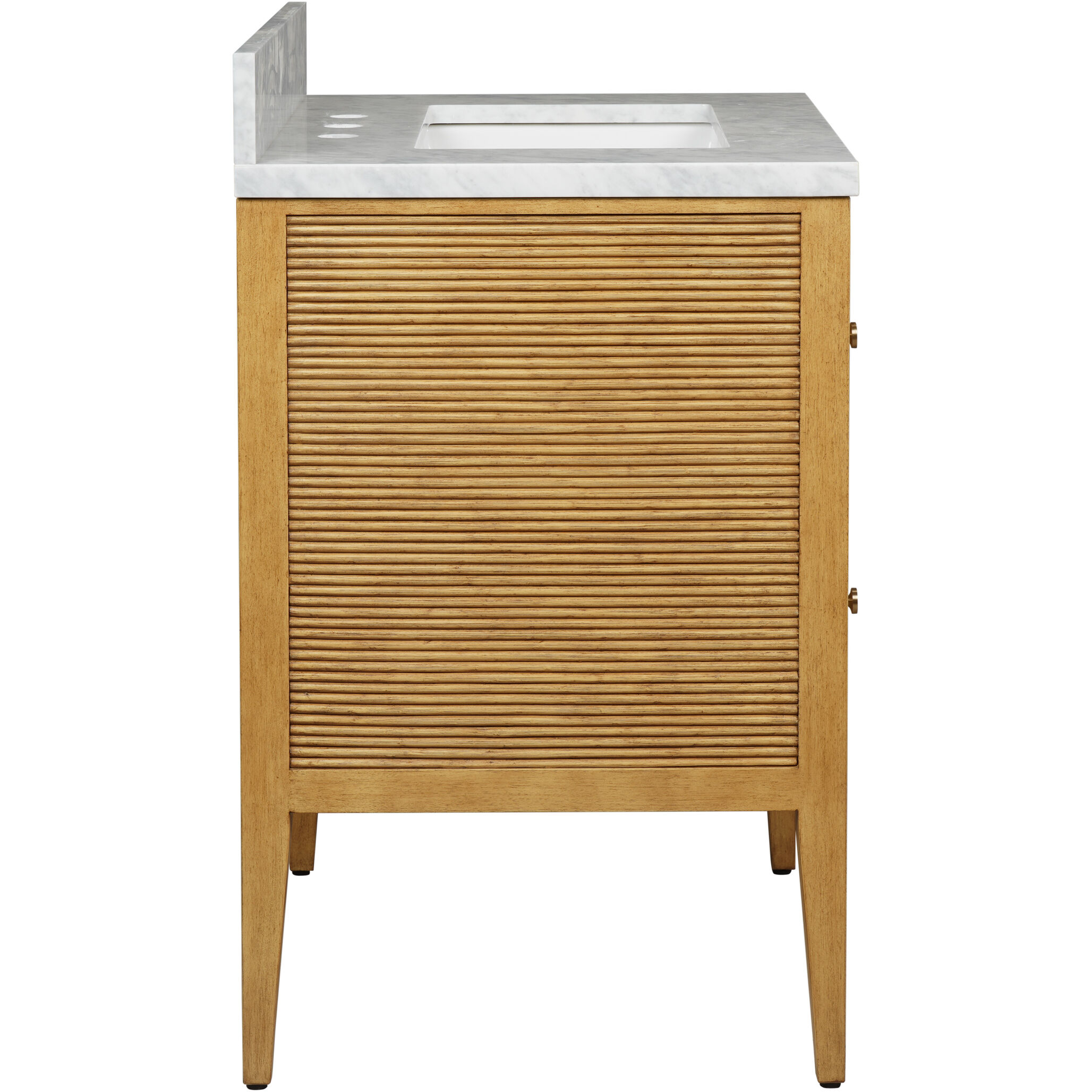 Santos 28 X 34 inch Sea Sand/Natural/White/Brushed Brass/Polished Nickel Vanity with Undermount Sink