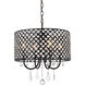 Elise 4 Light 17 inch Black Pendant Ceiling Light