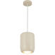 Hayden LED 7 inch Pearl White Pendant Ceiling Light