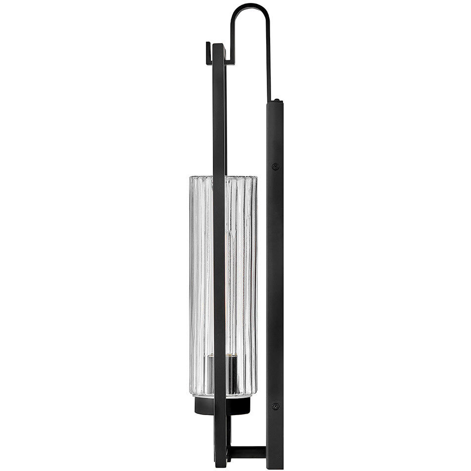 Stassi 1 Light 21 inch Black Outdoor Wall Mount Lantern
