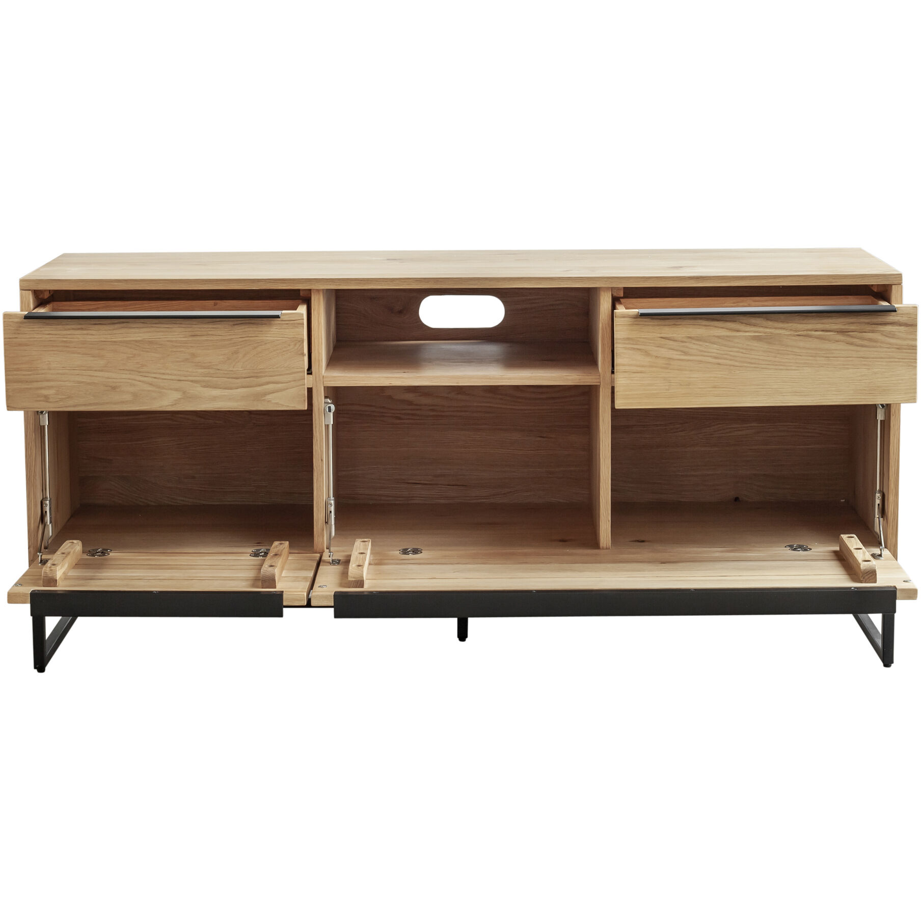 Nevada 59 inch Brown Media Cabinet