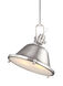 Stone Street 2 Light 17.25 inch Brushed Nickel Pendant Ceiling Light