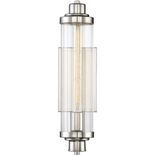 Pike 1 Light 4.75 inch Polished Nickel Wall Sconce Wall Light, Essentials