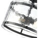 Bennetti 2 Light 14.5 inch Matte Black Indoor Semi-Flush Ceiling Light