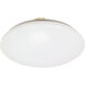 Crispo 2 Light 14 inch White Flush Mount Ceiling Light