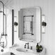 Banca 2 Light 4 inch Black with Brushed Nickel Accent ADA Vanity Sconce Wall Light