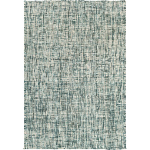 Plymouth 63 X 39 inch Blue and Blue Area Rug, Wool