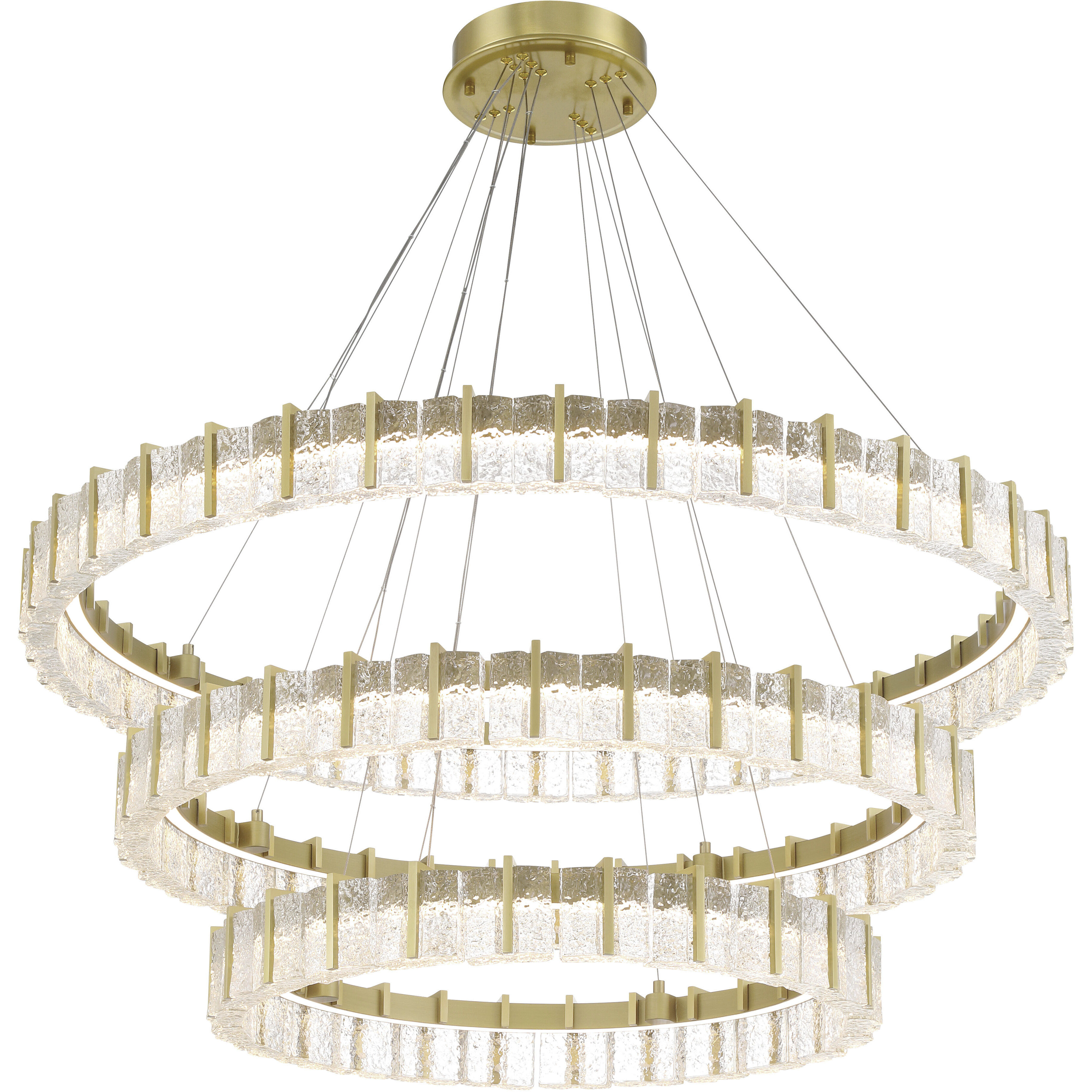 Sevryn LED 44.5 inch Soft Brass Chandelier Ceiling Light