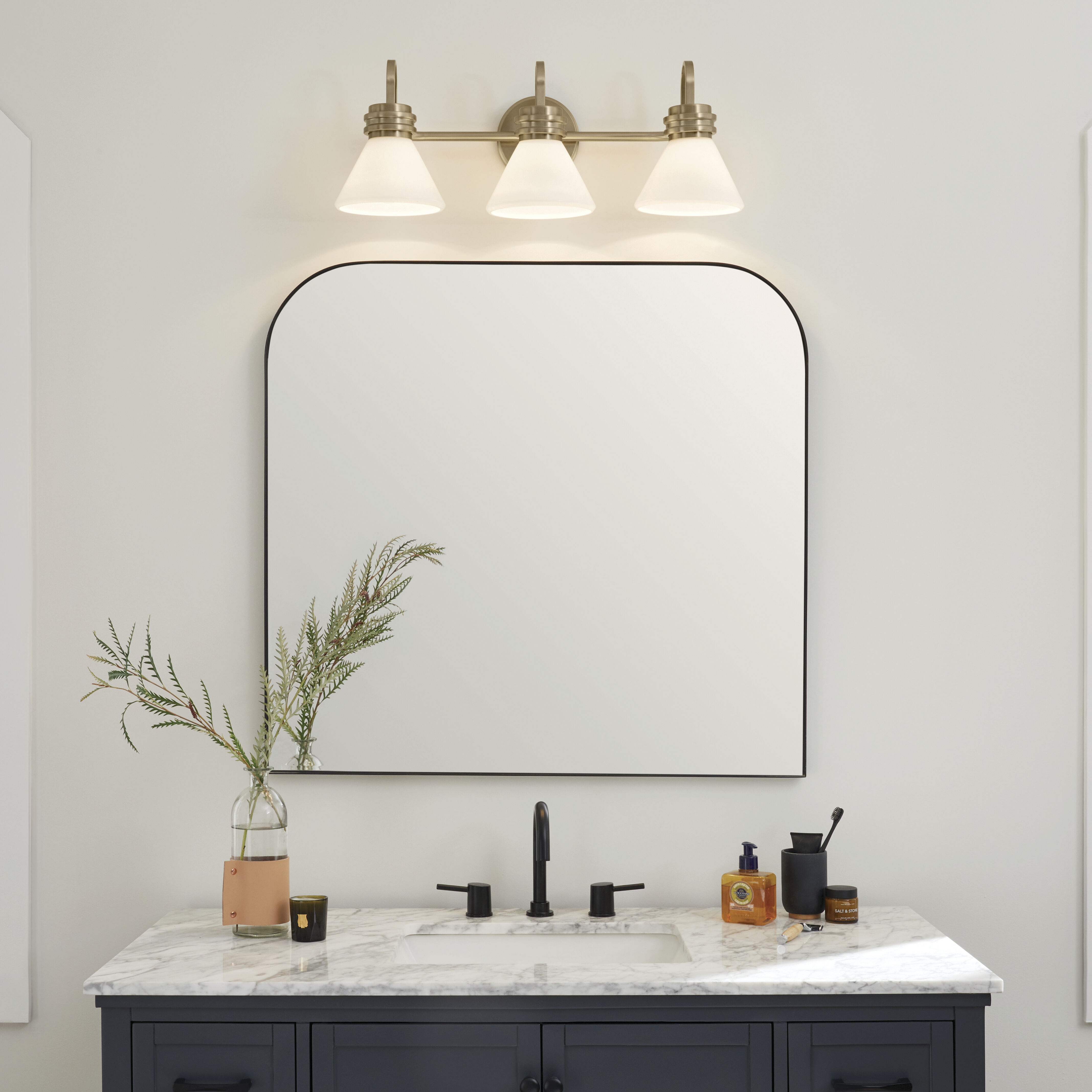 Farum LED 26 inch Champagne Bronze Bathroom Vanity Light Wall Light