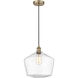 Edison Cindyrella LED 12 inch Antique Brass Mini Pendant Ceiling Light
