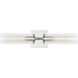Drew & Jonathan Sarita 2 Light 21.13 inch Chrome Sconce Wall Light, Medium